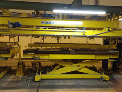    Rotary Shears USED S.S. SHEET STACKING SYSTEM